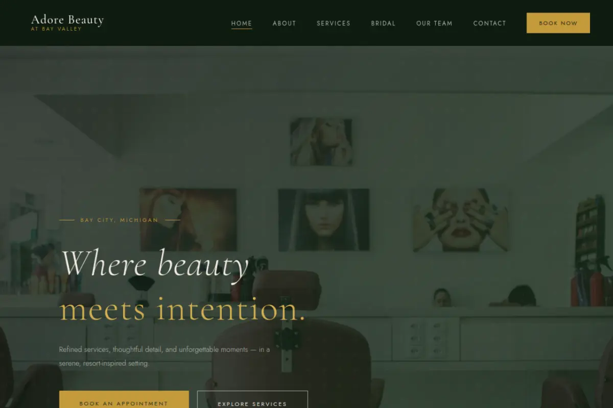 Homepage screenshot of the Adore Beauty website built by Vertex Digital Studios